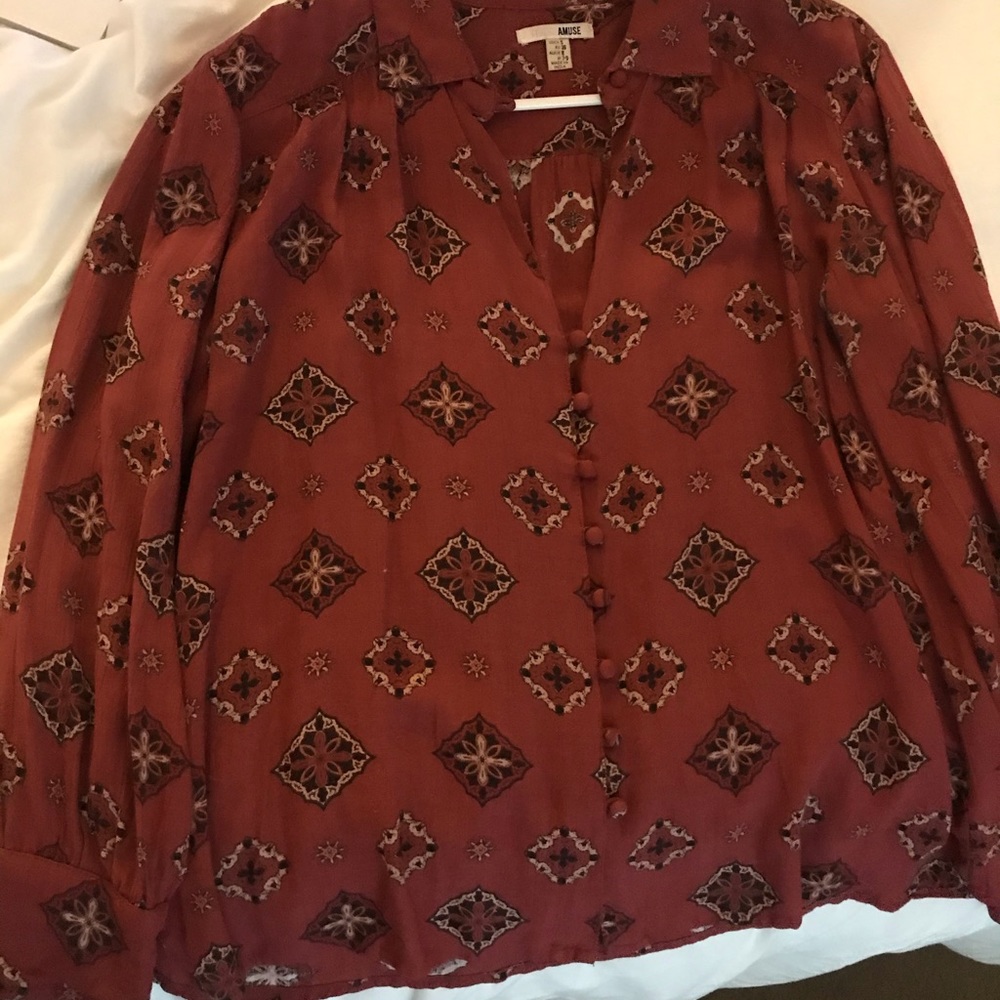 Amuse Society button down blouse